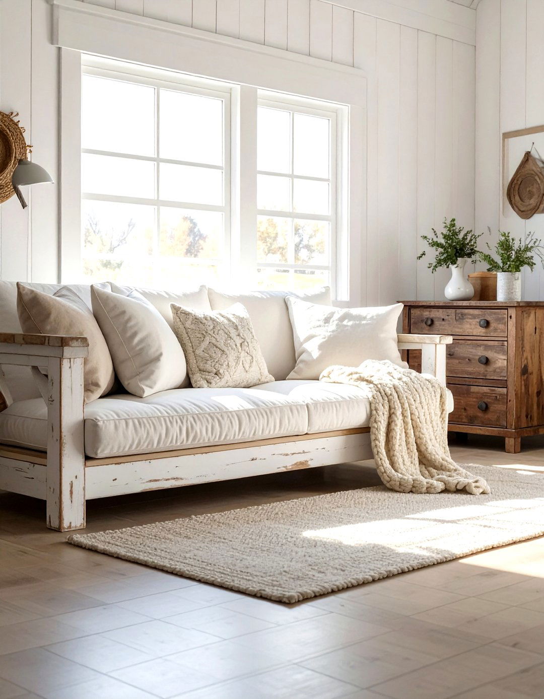 Farmhouse living room futon - 30 living room futon ideas
