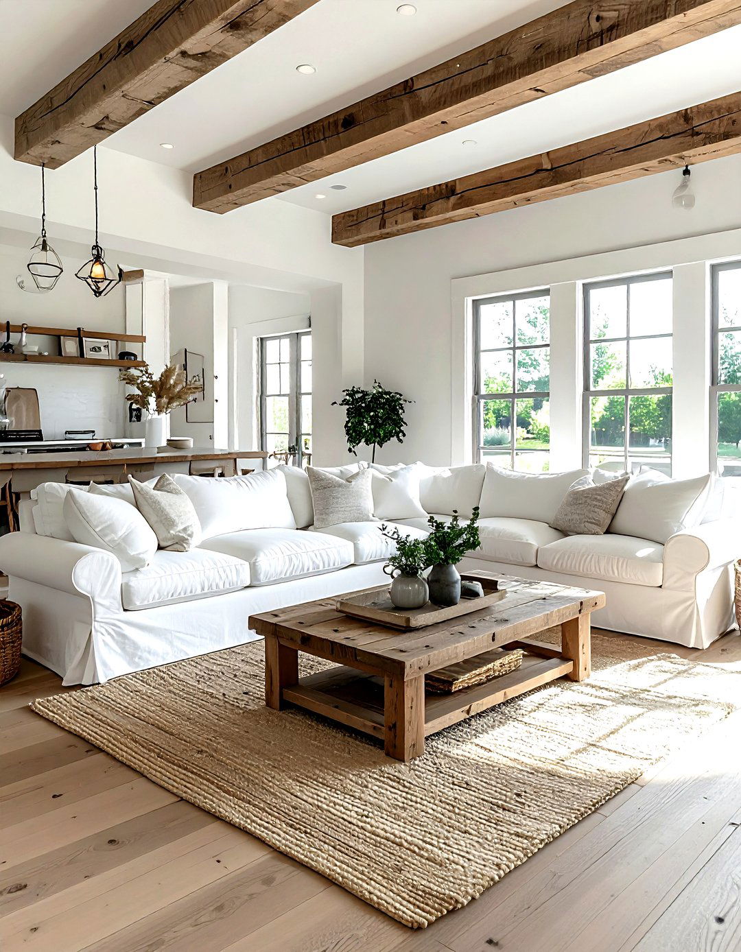 Farmhouse living room layout - 30 living room floor plan ideas