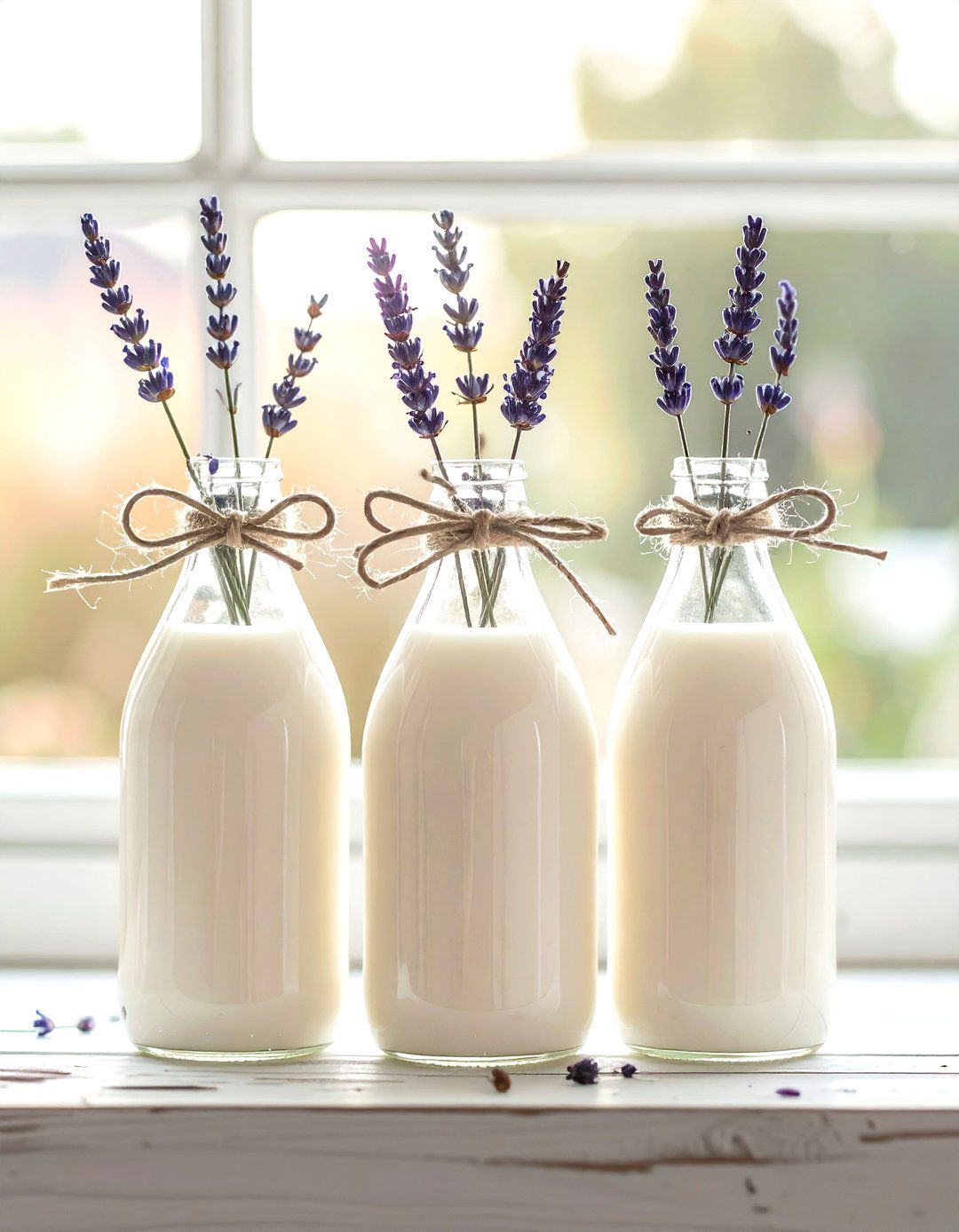 Farmhouse milk bottle - 30 dollar store decor ideas