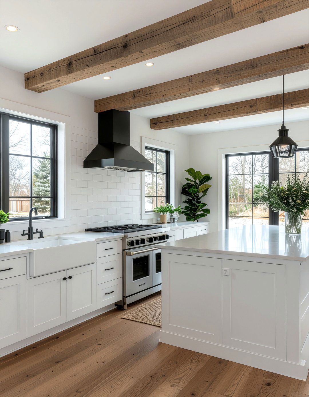 Farmhouse modern kitchen - 30 sleek modern kitchen ideas