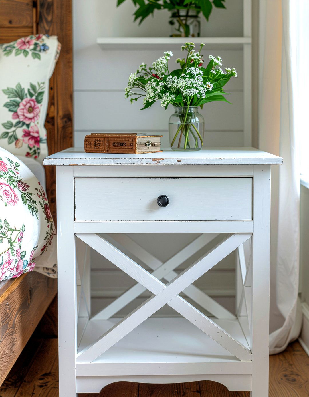 Farmhouse nightstand - 30 bedroom nightstands