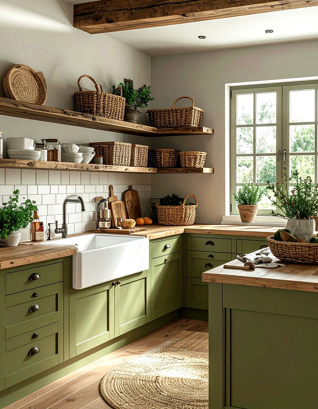 Farmhouse olive green kitchen - 30 olive green kitchen ideas