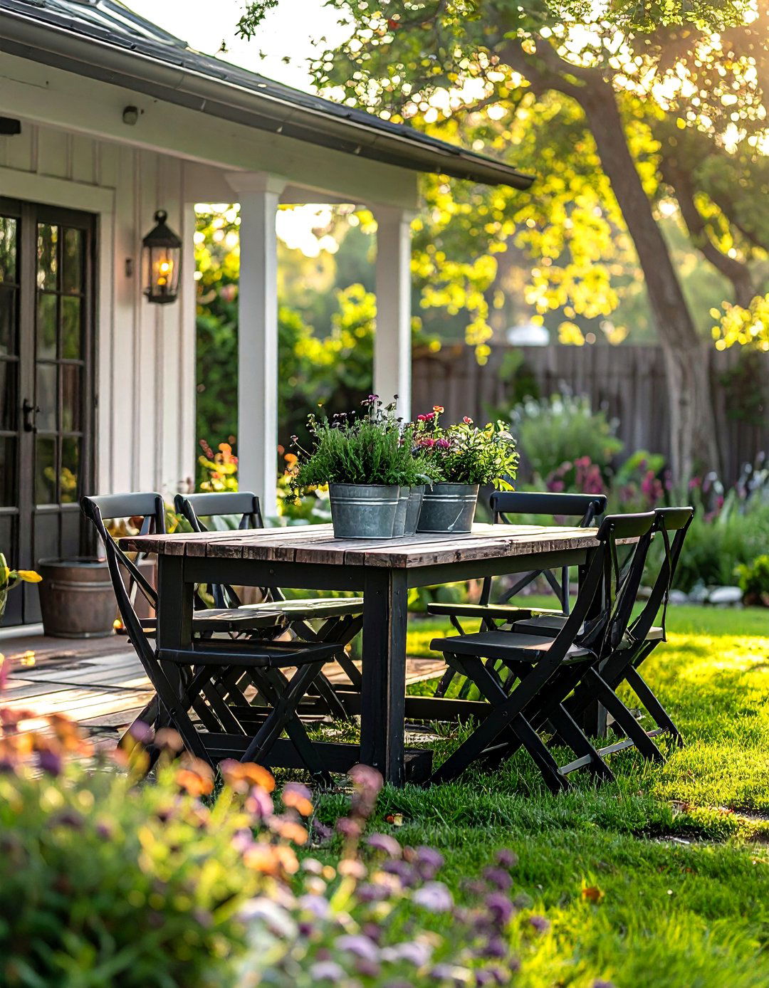 Farmhouse patio look - 30 patio decor ideas