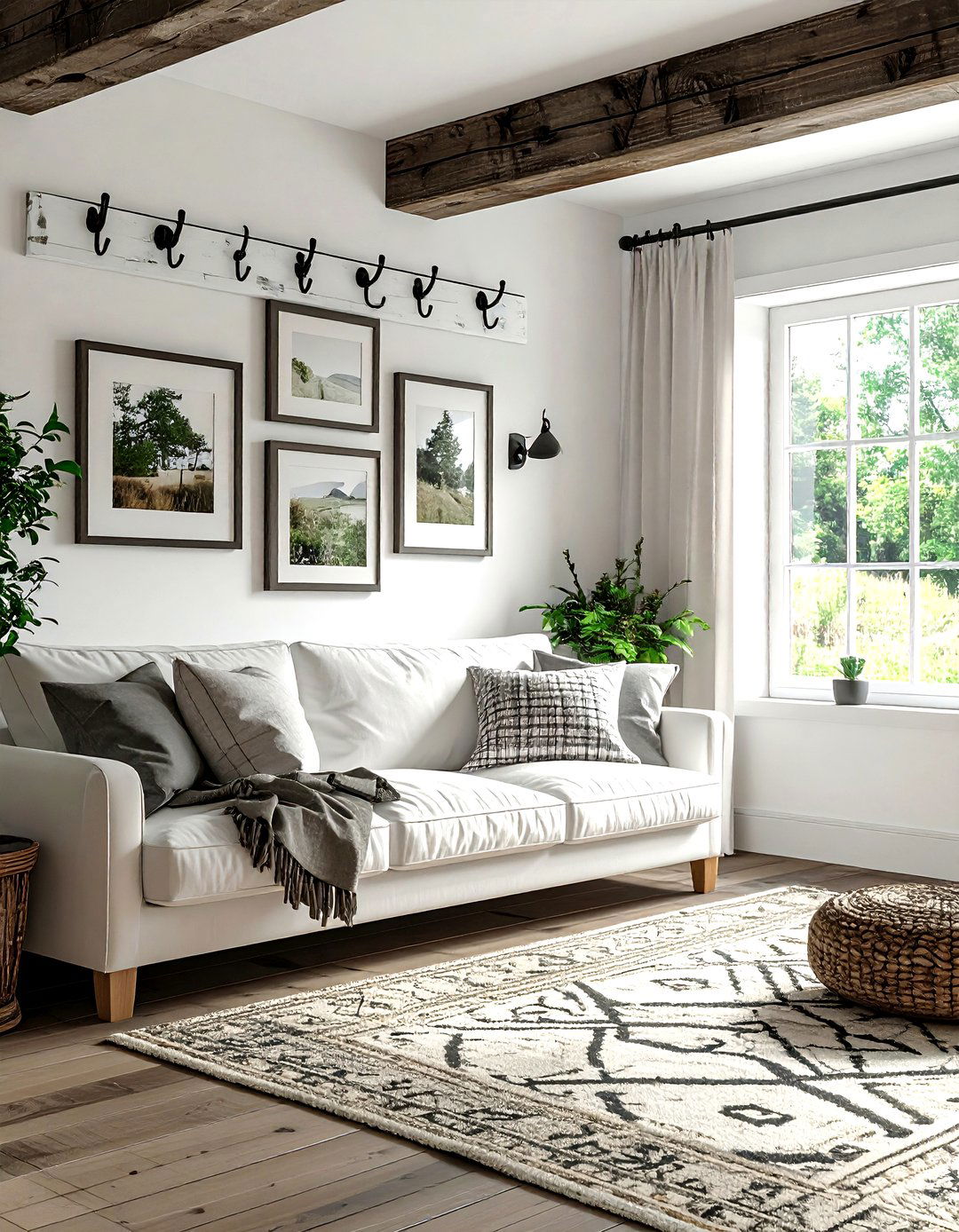 Farmhouse picture rail - 30 living room picture rail ideas