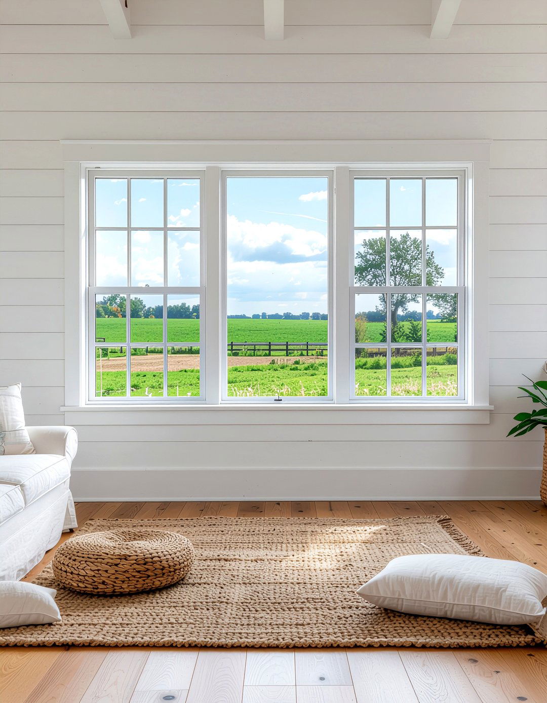 Farmhouse picture window - 30 living room picture windows