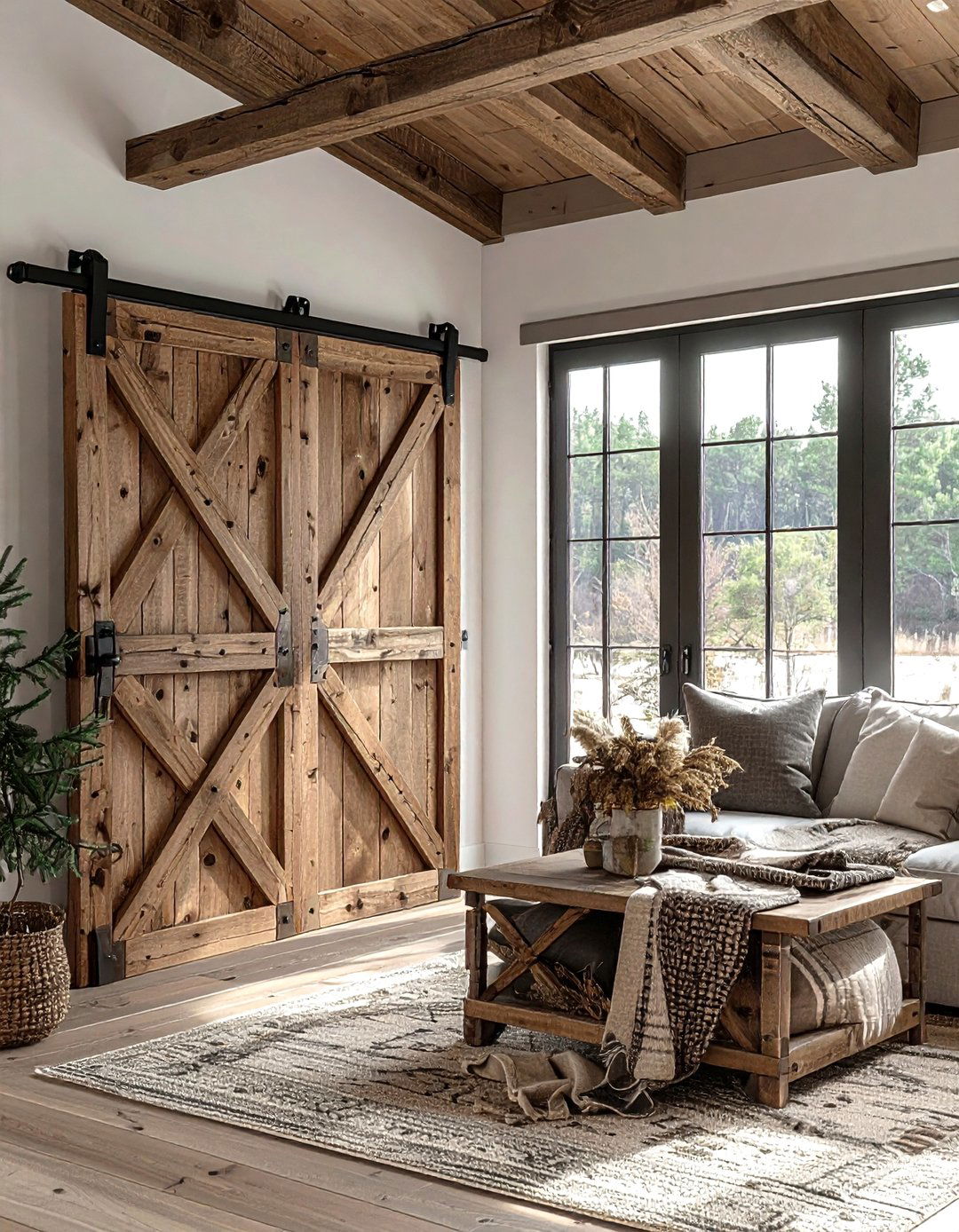 Farmhouse pocket door - 30 living room pocket doors