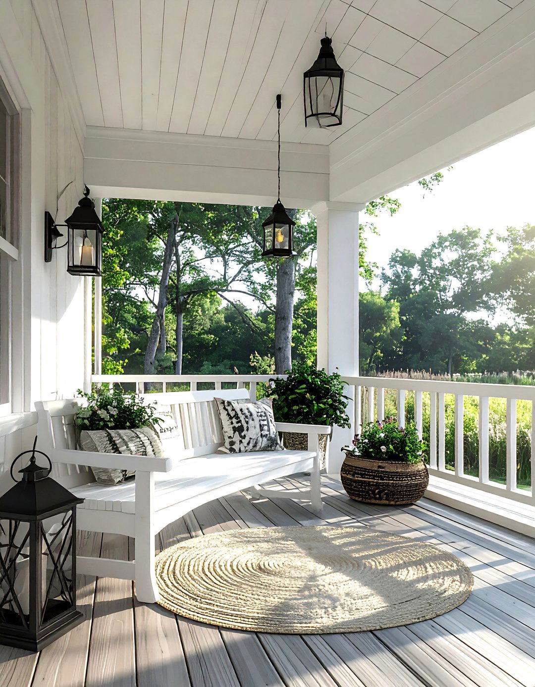 Farmhouse porch decor - 30 screened porch decor ideas