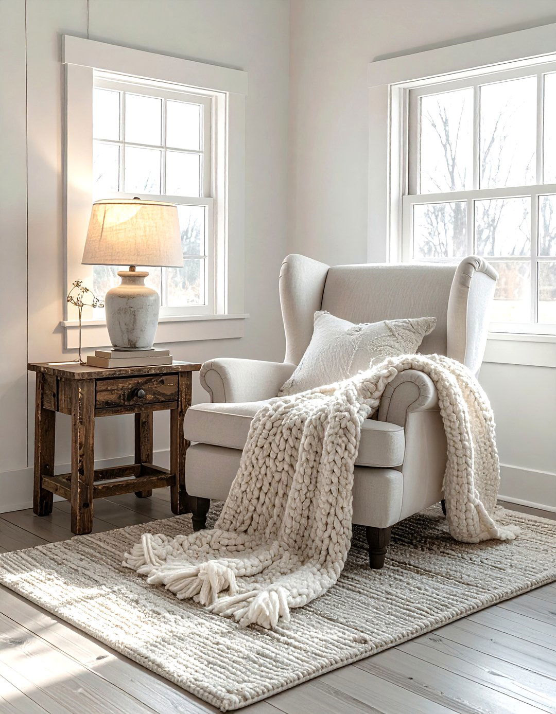 Farmhouse reading nook - 30 living room reading nook ideas