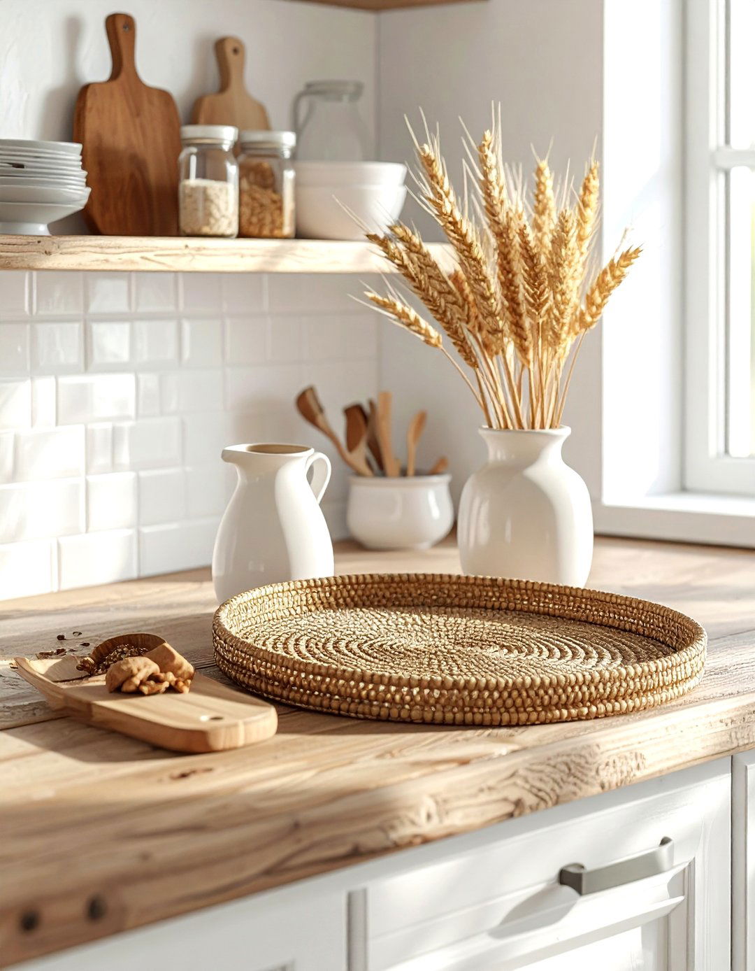 Farmhouse round tray - 30 round tray ideas