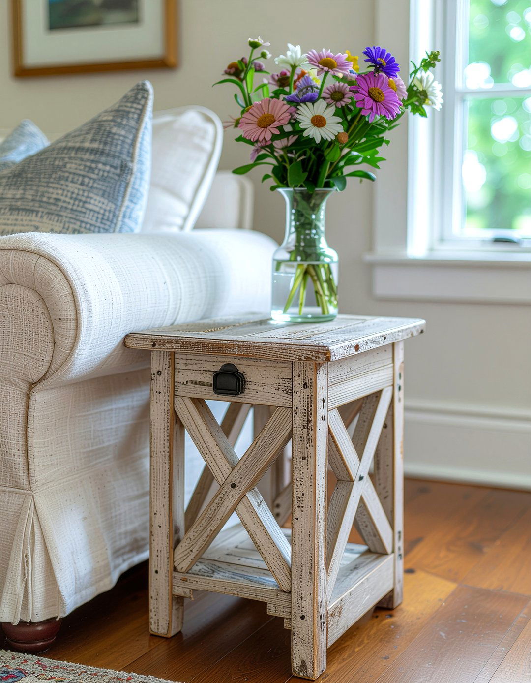 Farmhouse side table - 30 living room side tables