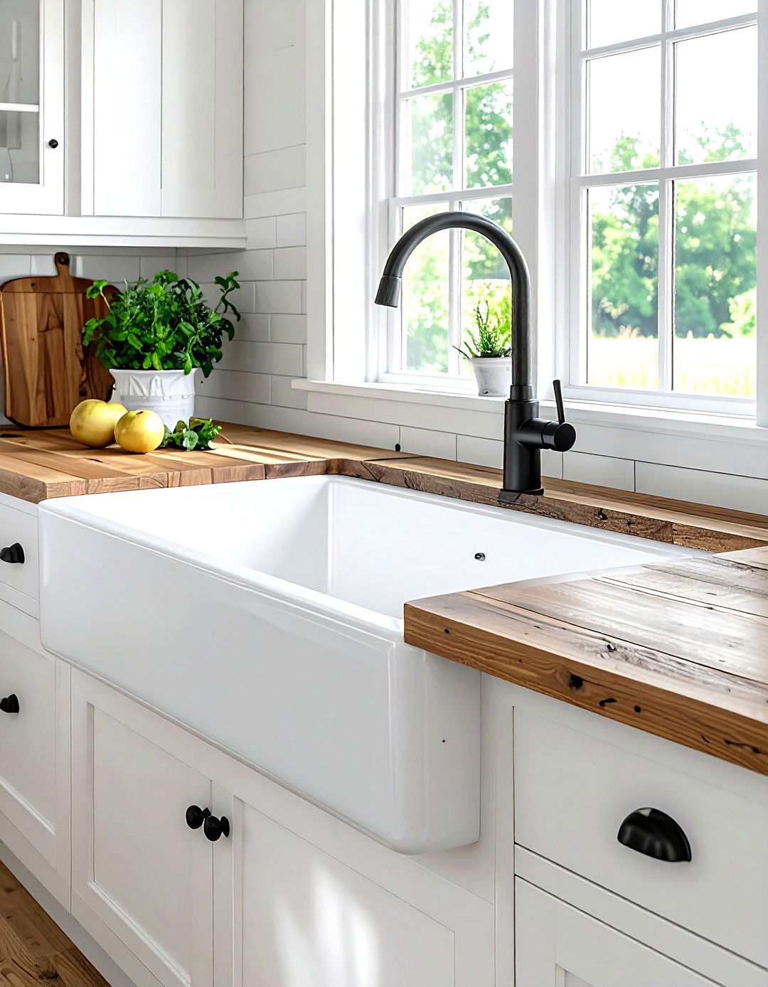 Farmhouse sink - 30 kitchen goals ideas