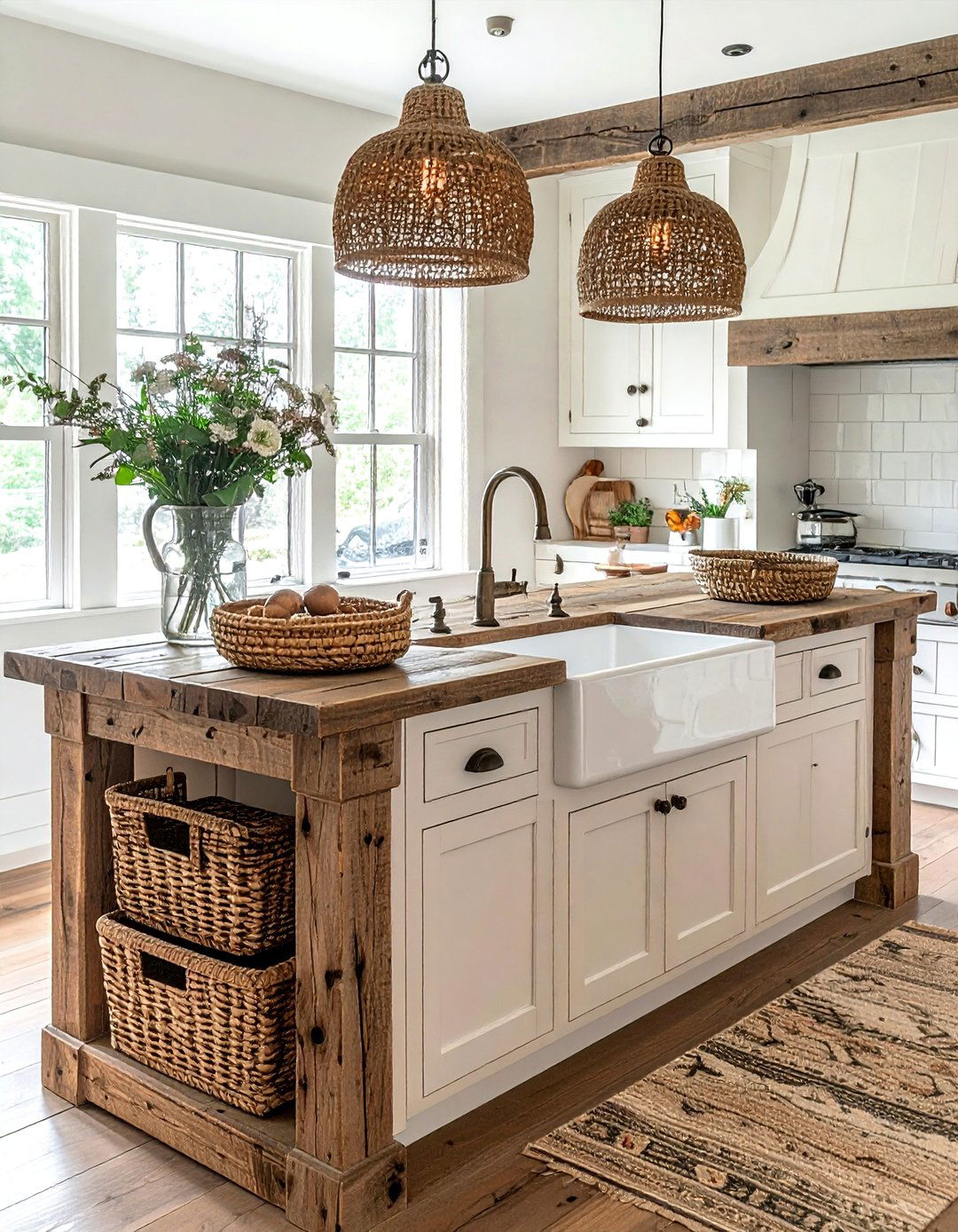 Farmhouse sink island - 30 kitchen island ideas