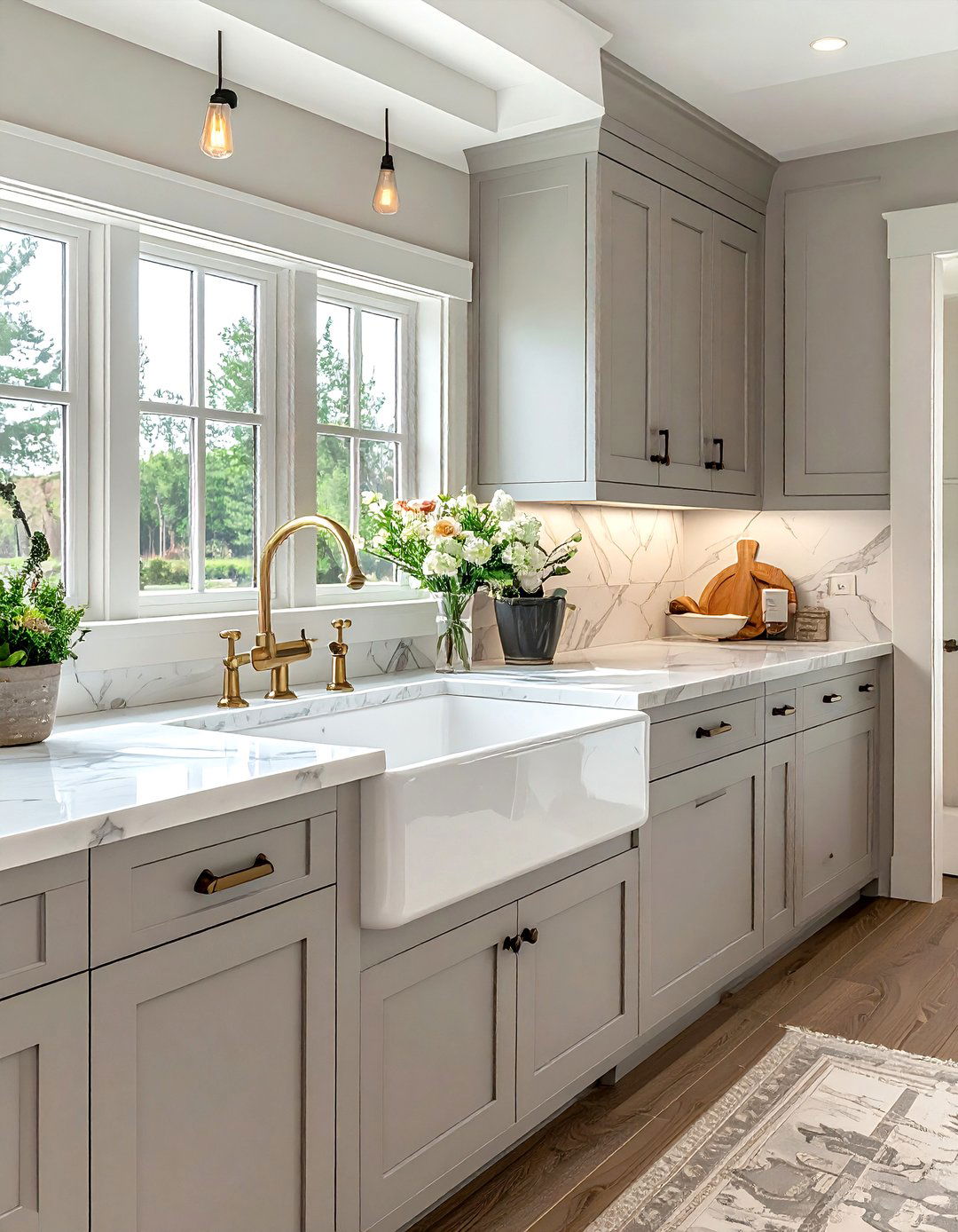 Farmhouse sink kitchen - 30 ranch kitchen ideas