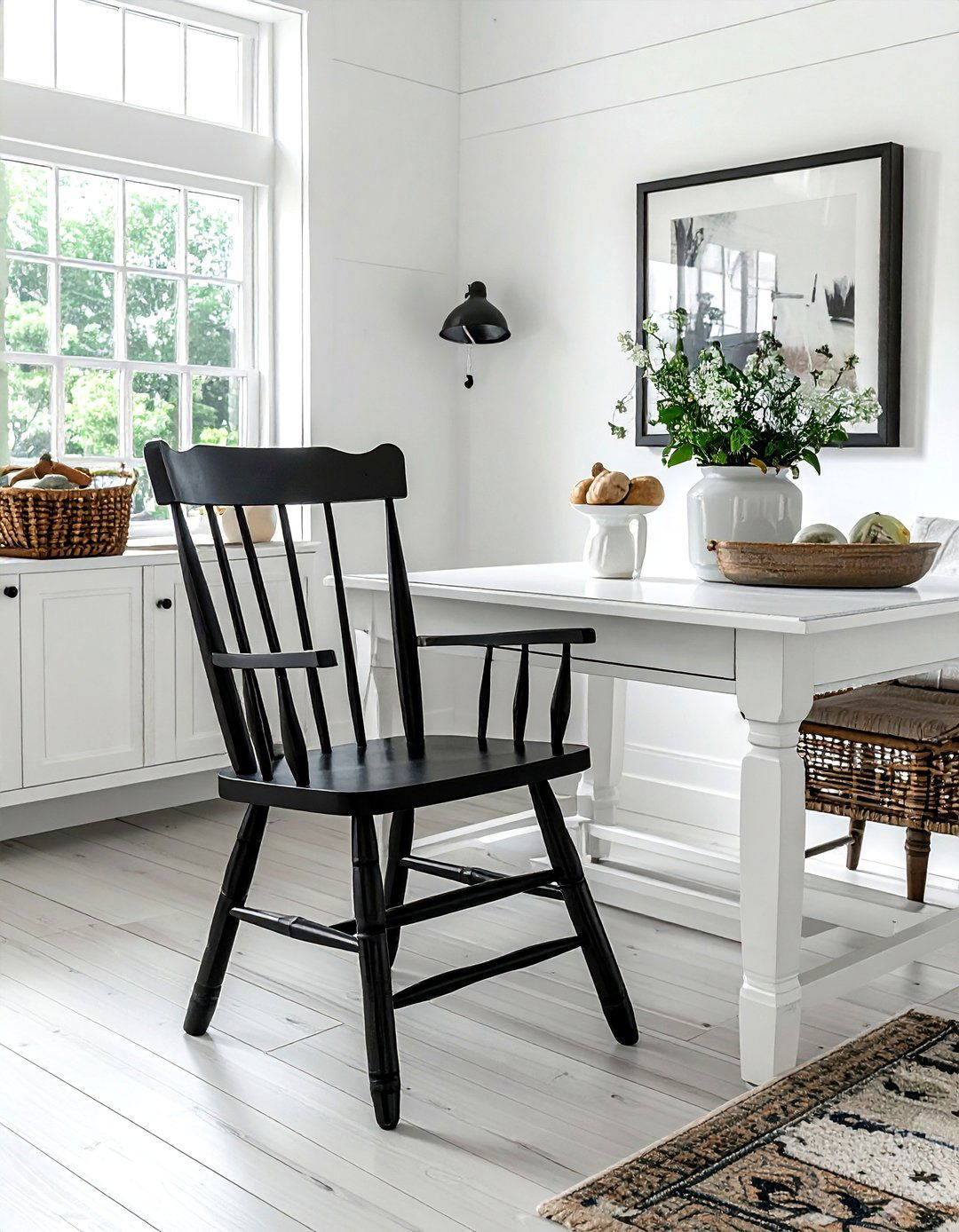 Farmhouse spindle chair - 30 living room side chair ideas