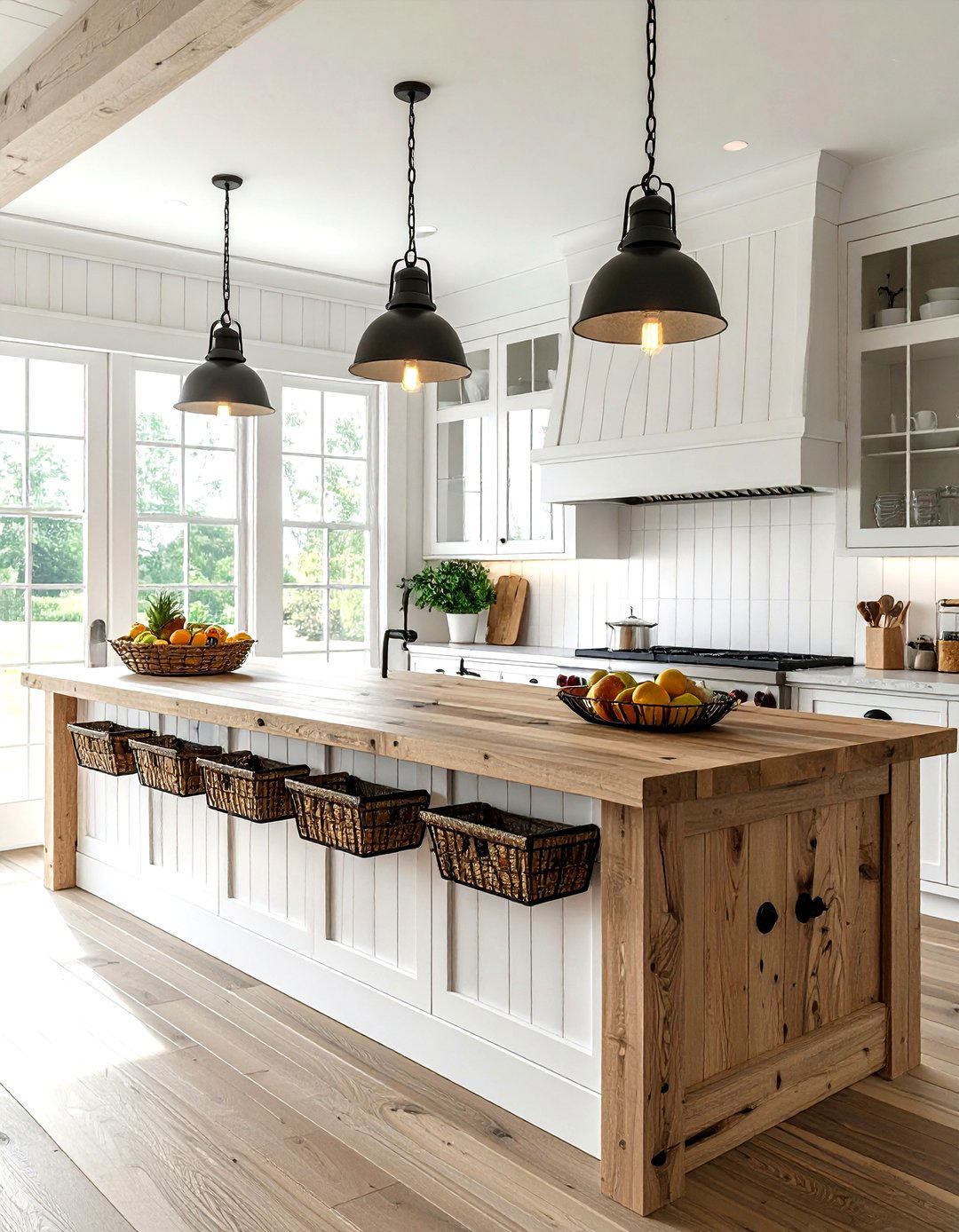 Farmhouse style dry bar - 30 kitchen dry bar ideas