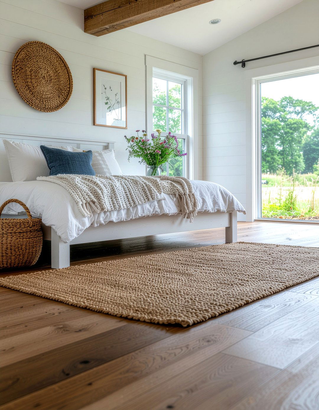 Farmhouse style vinyl floors - 30 bedroom vinyl flooring ideas