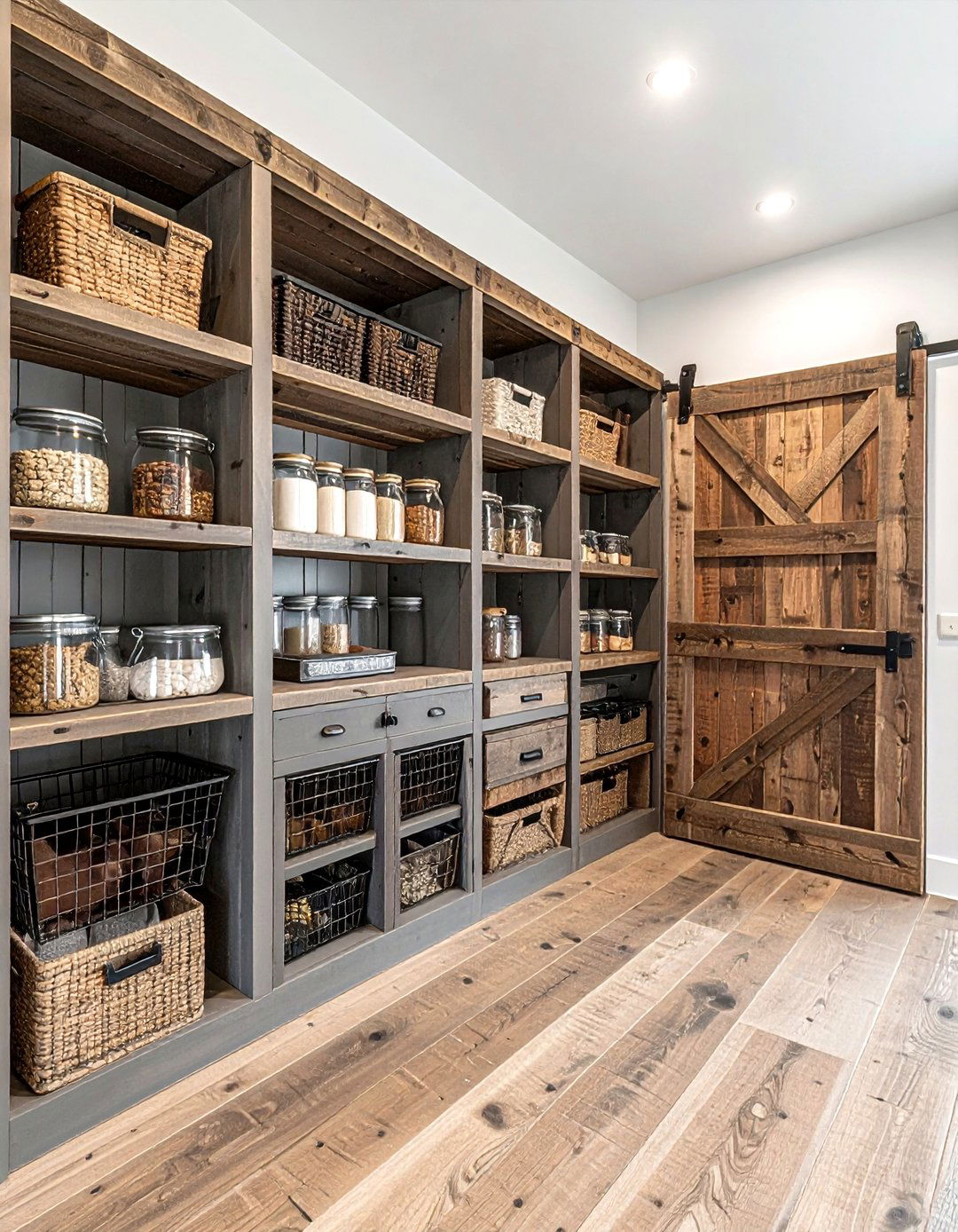 Farmhouse walk in pantry - 30 walk-in pantry kitchen ideas