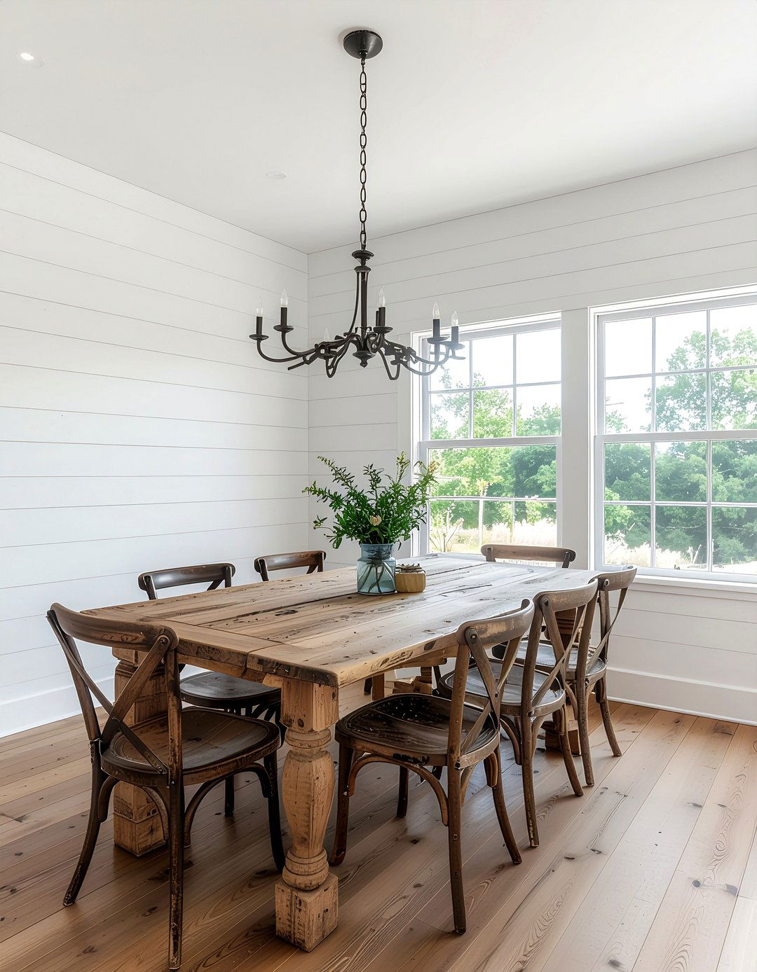 Farmhouse wall paneling dining room - 30 dining room paneling ideas