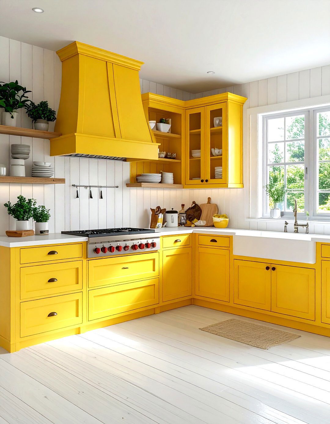 Farmhouse yellow kitchen - 30 yellow and white kitchen ideas