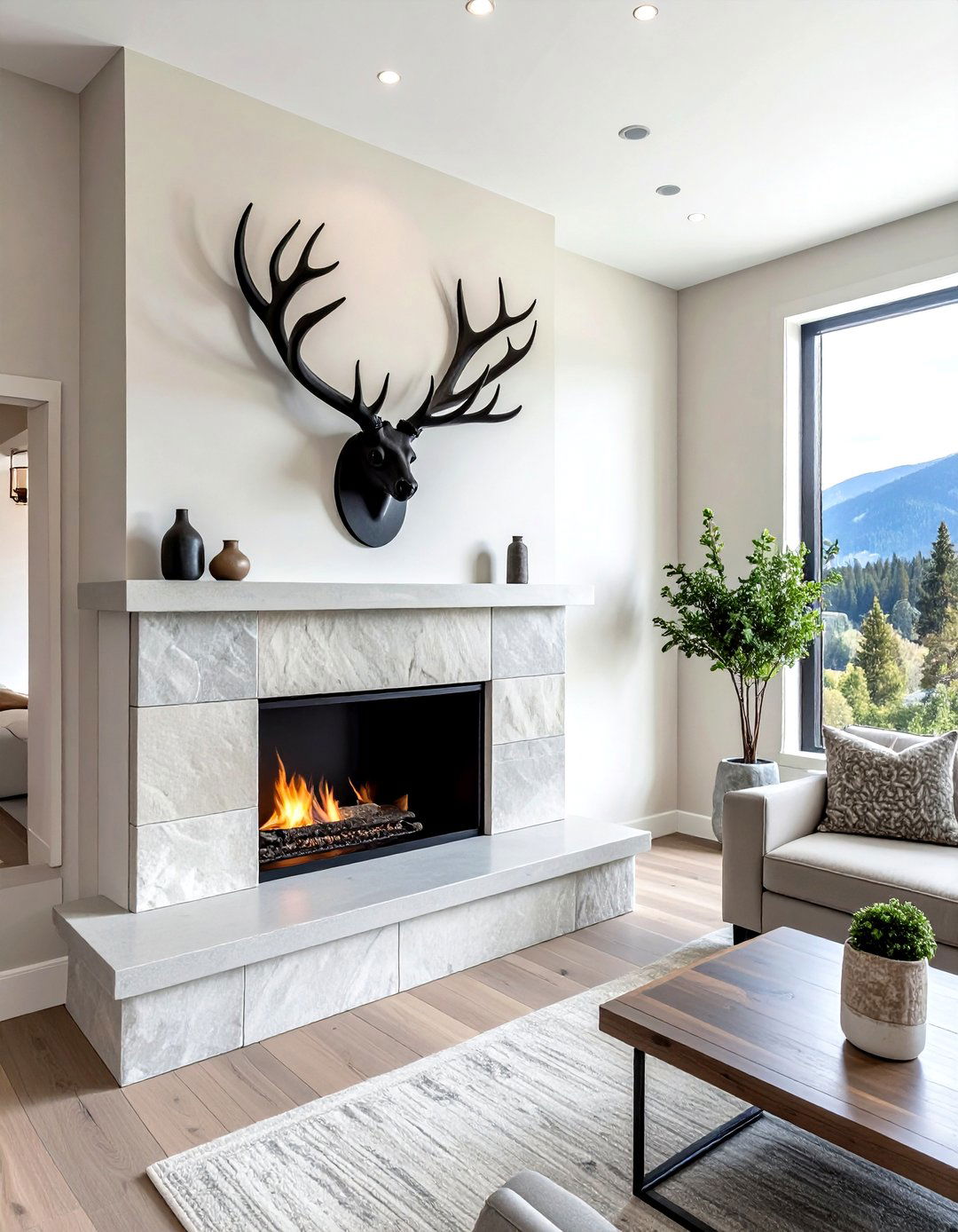 Faux Antler Wall Mount - 30 antler decor ideas