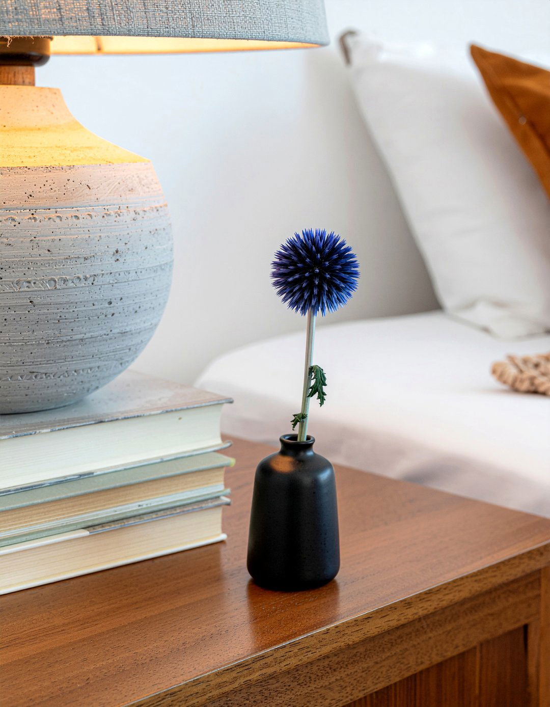 Faux Blue Thistle - 30 bedroom faux flowers