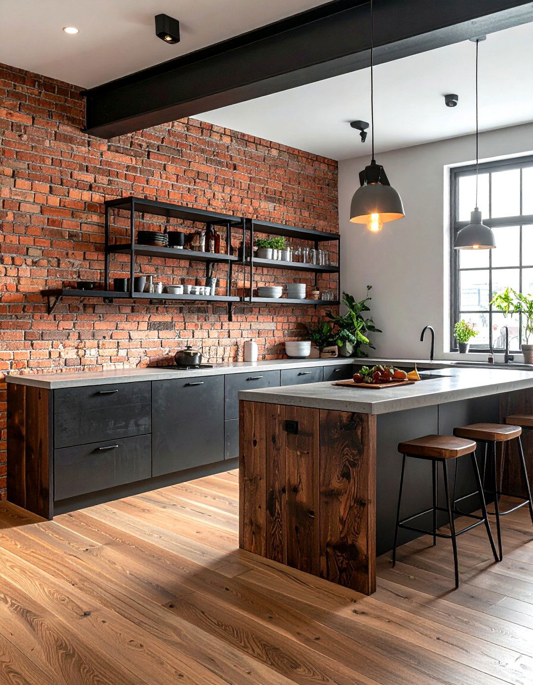 Faux Brick Backsplash - 30 DIY kitchen backsplash ideas