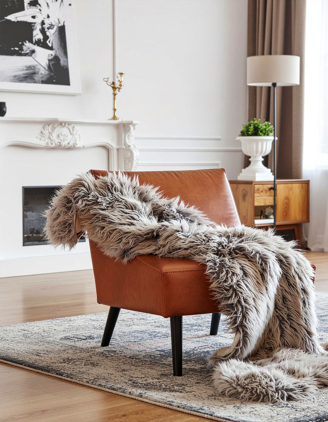 Faux Fur Blanket - 30 living room blankets