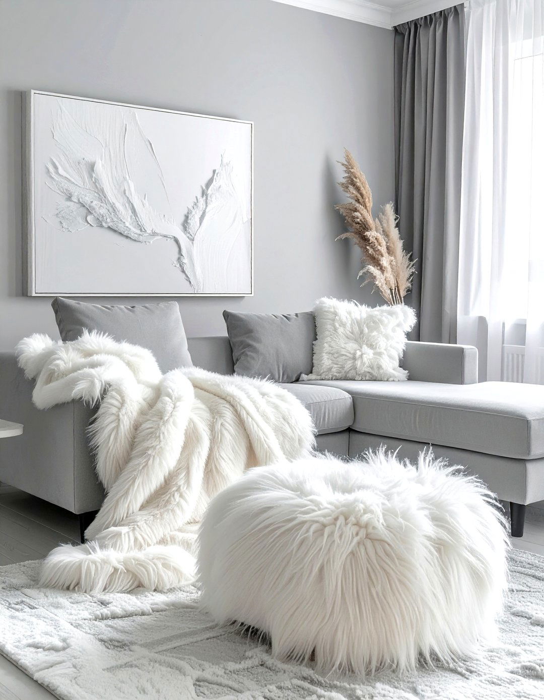 Faux Fur Decor Living Room - 30 plush living room ideas