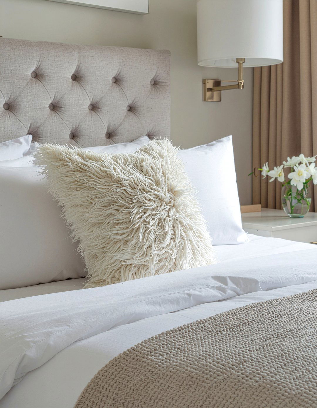 Faux Fur Pillow Covers For Bed - 30 faux fur bedroom ideas