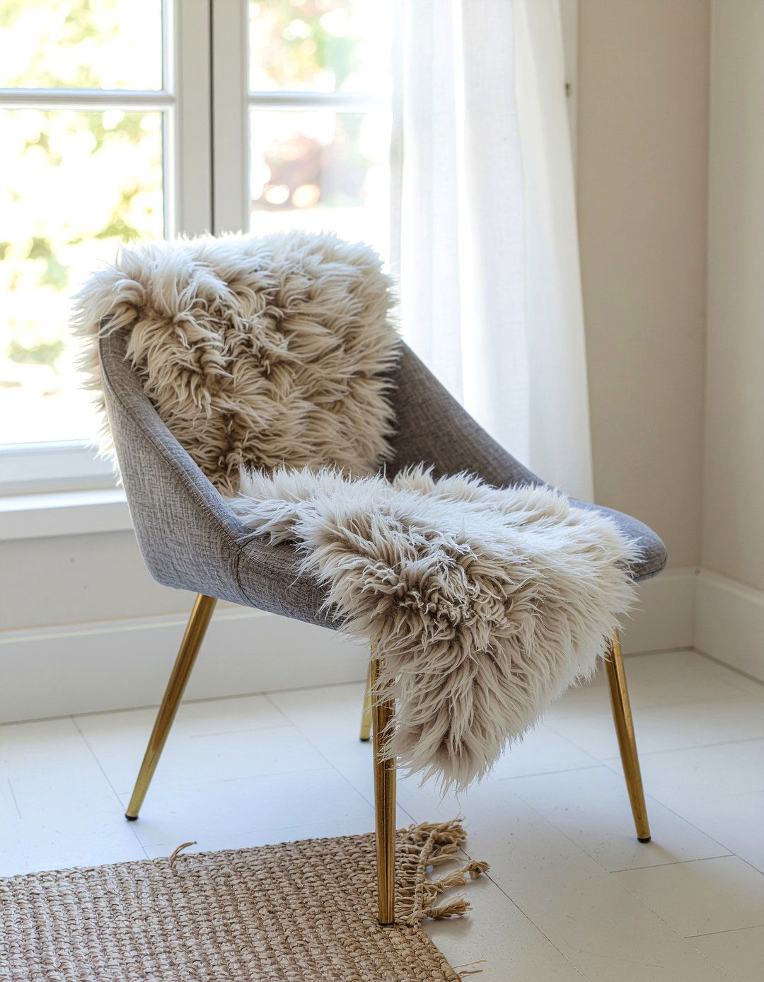 Faux Fur Throw Over Bedroom Chair - 30 faux fur bedroom ideas