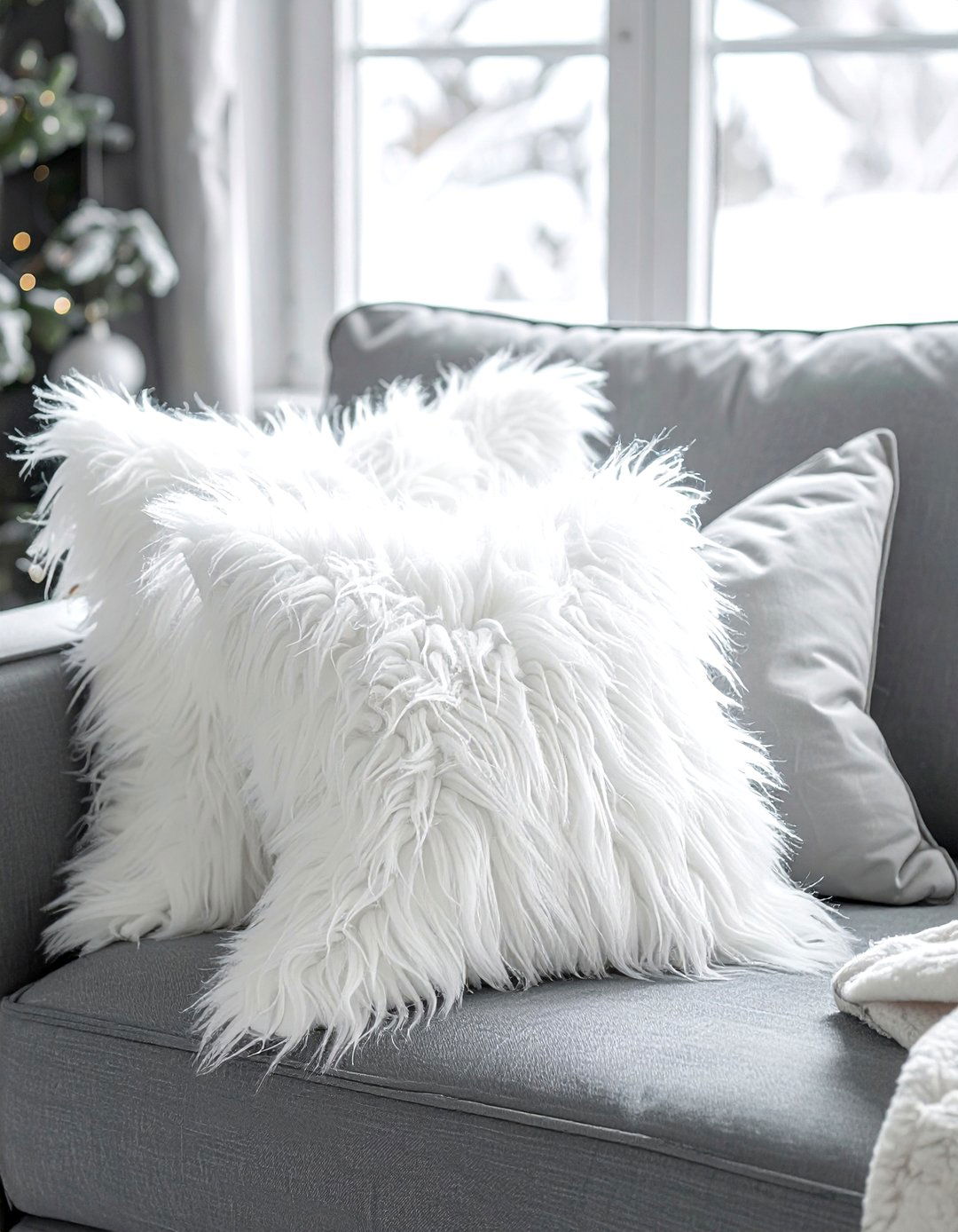 Faux Fur Throw Pillow - 30 throw pillow ideas