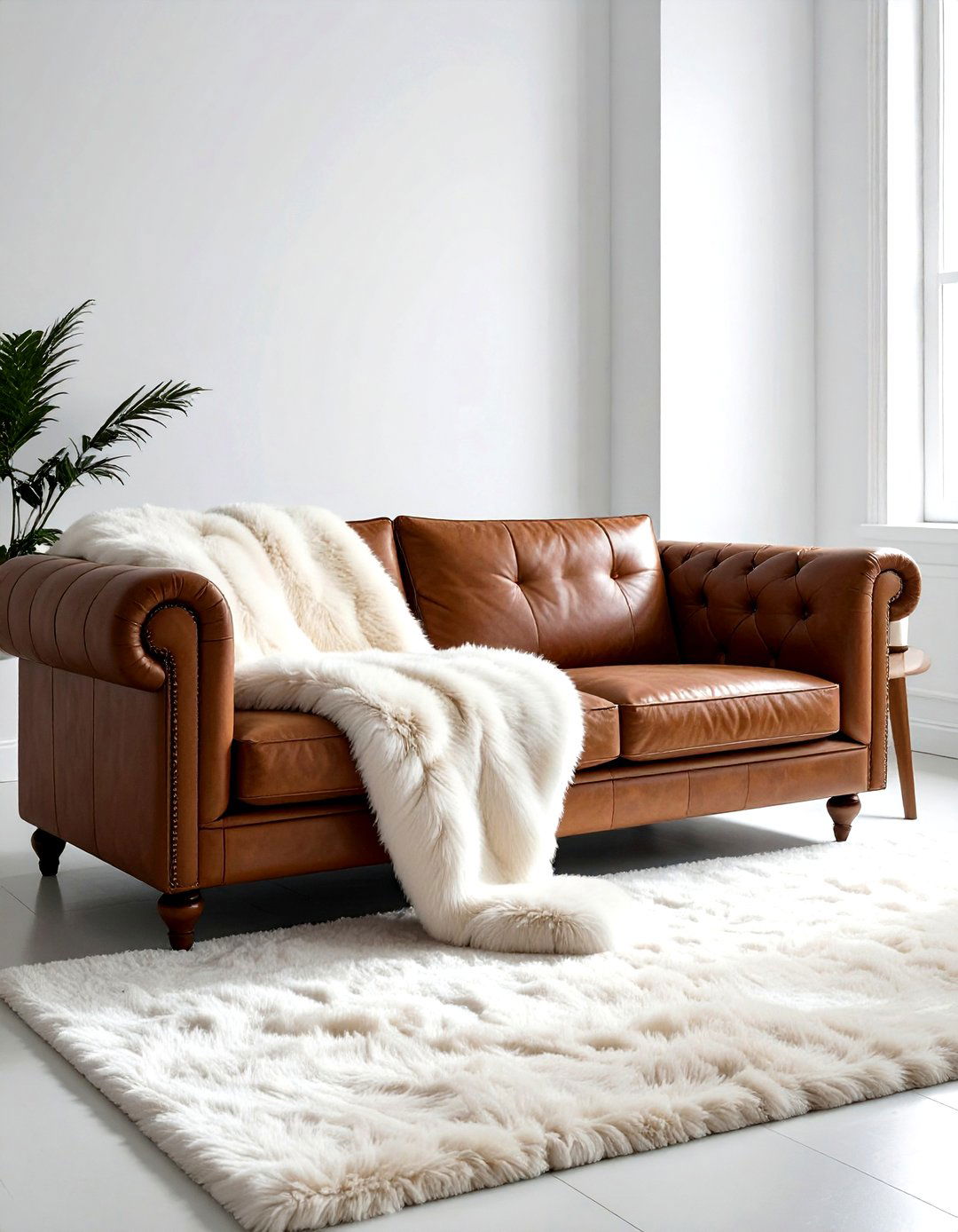 Faux Fur Throw Styling - 30 blanket styling ideas