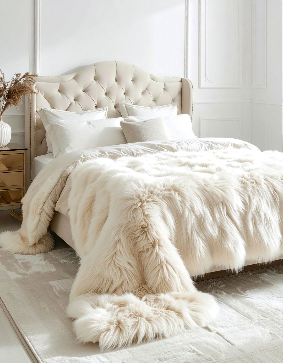 Faux Fur Weighted Blanket - 30 weighted blanket ideas