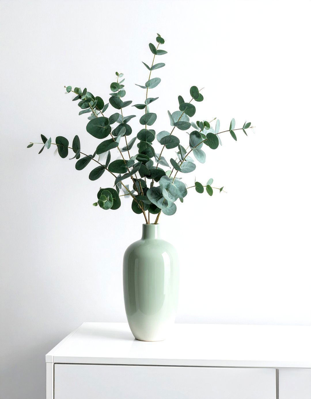 Faux Greenery Stem - 30 chest of drawers decor ideas