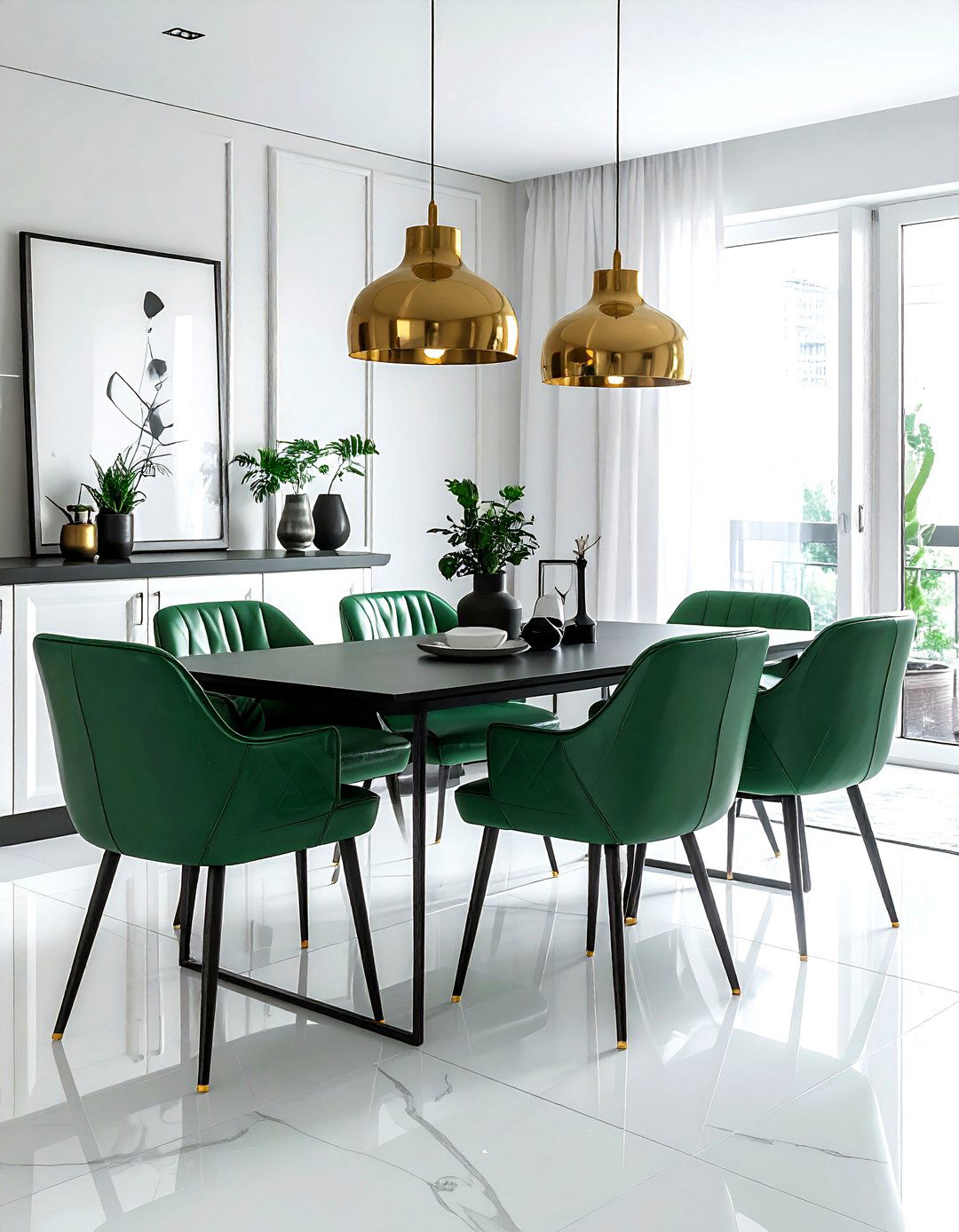 Faux Leather Dining - 30 leather dining room ideas