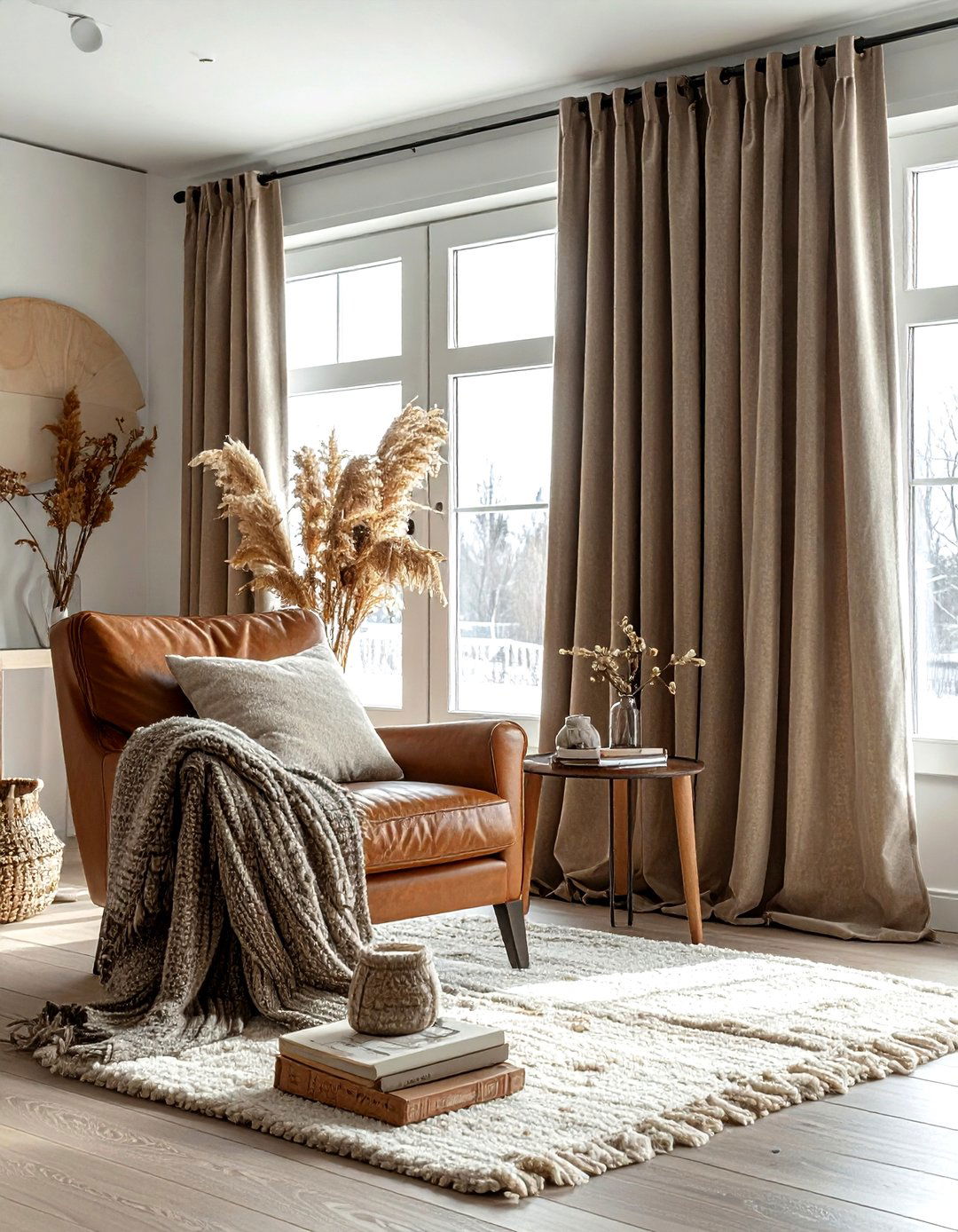 Faux Linen Blackout Curtains - 30 living room blackout curtains