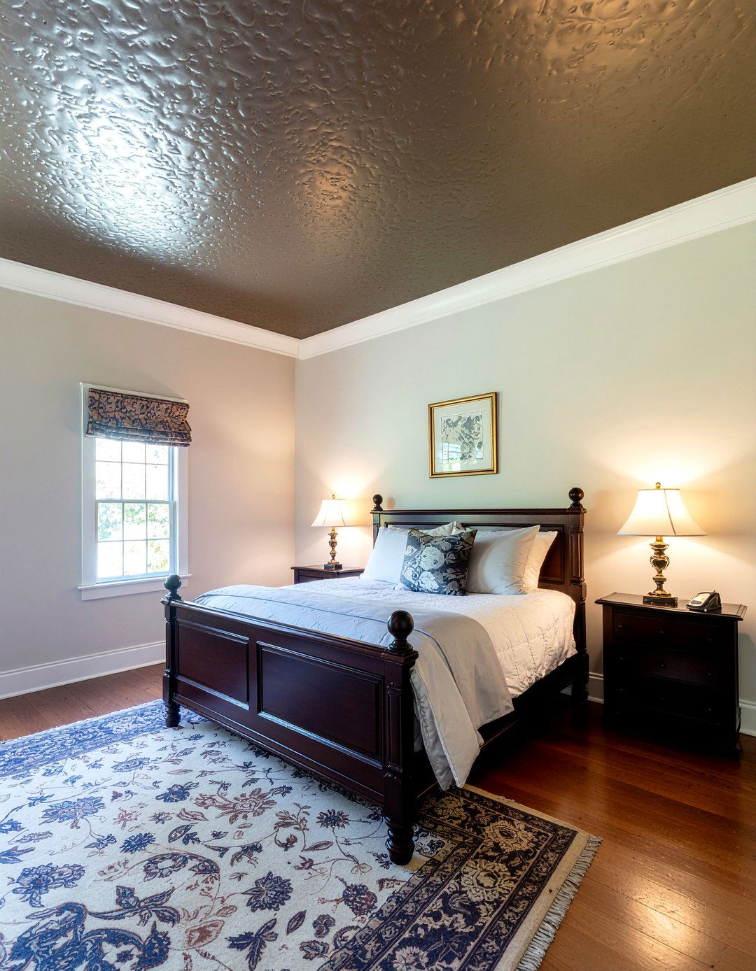 Faux Tin Ceiling Wallpaper - 30 bedroom ceiling wallpapers