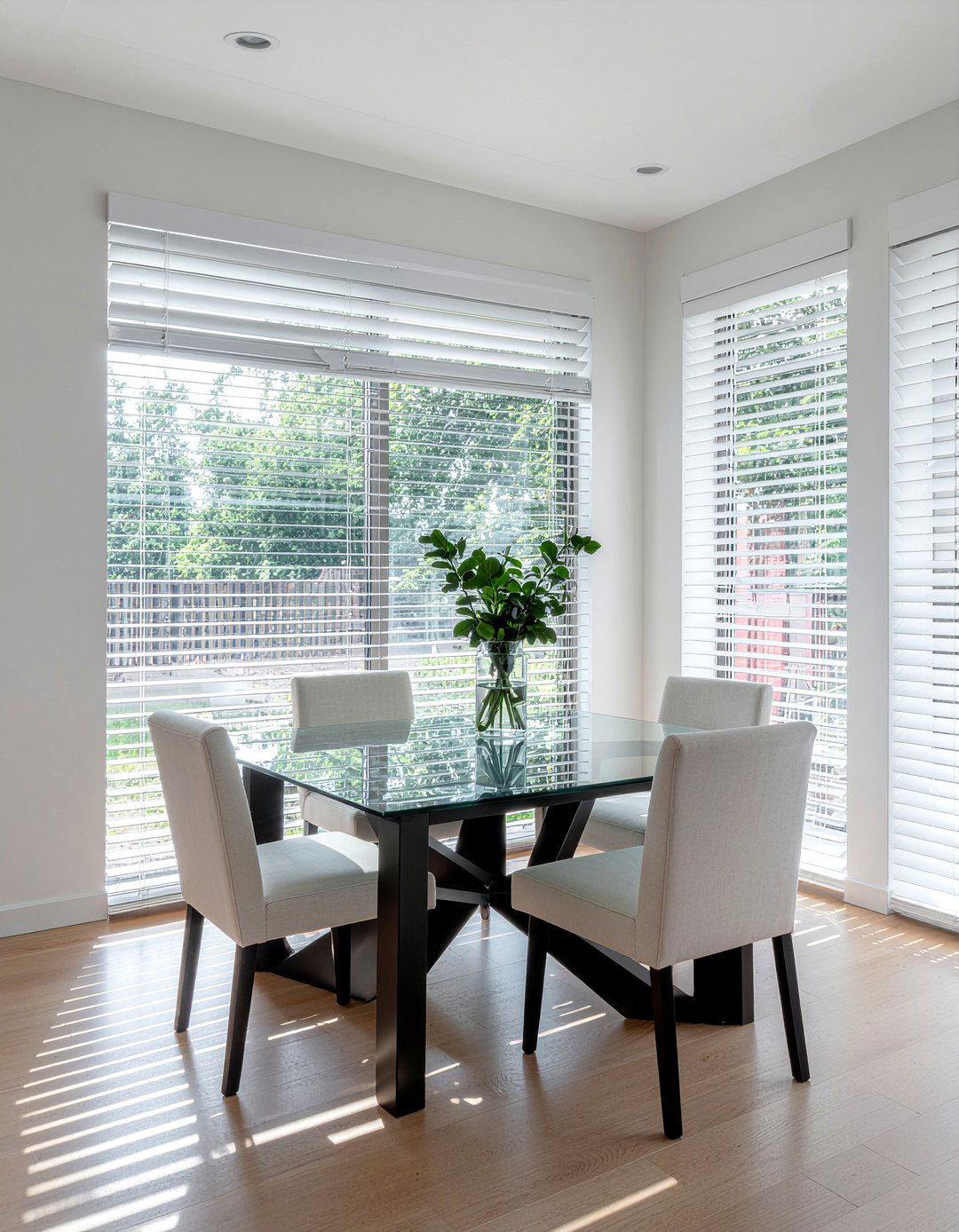 Faux Wood Blinds - 30 dining room blinds ideas