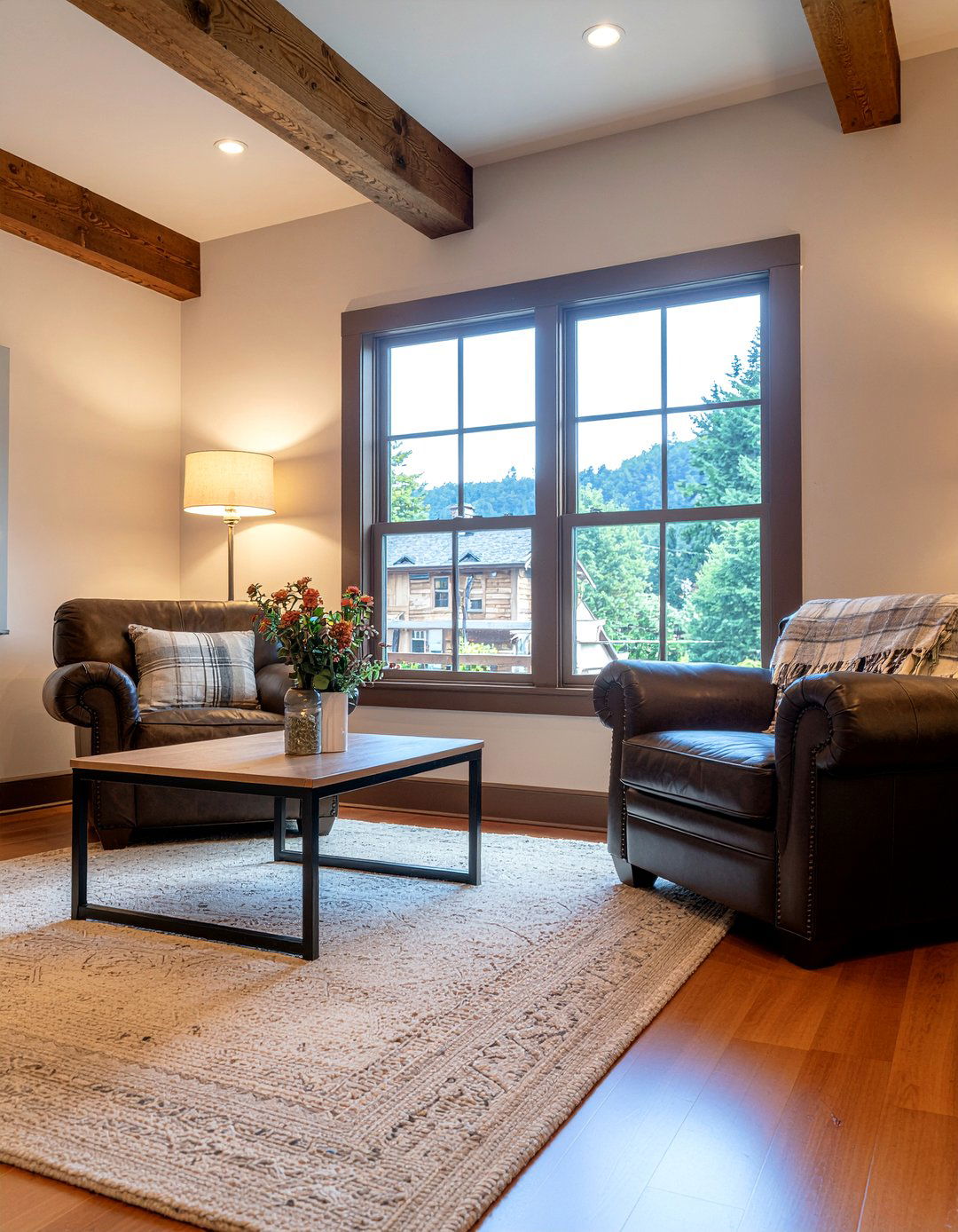 Faux Wood Column - 30 living room column ideas