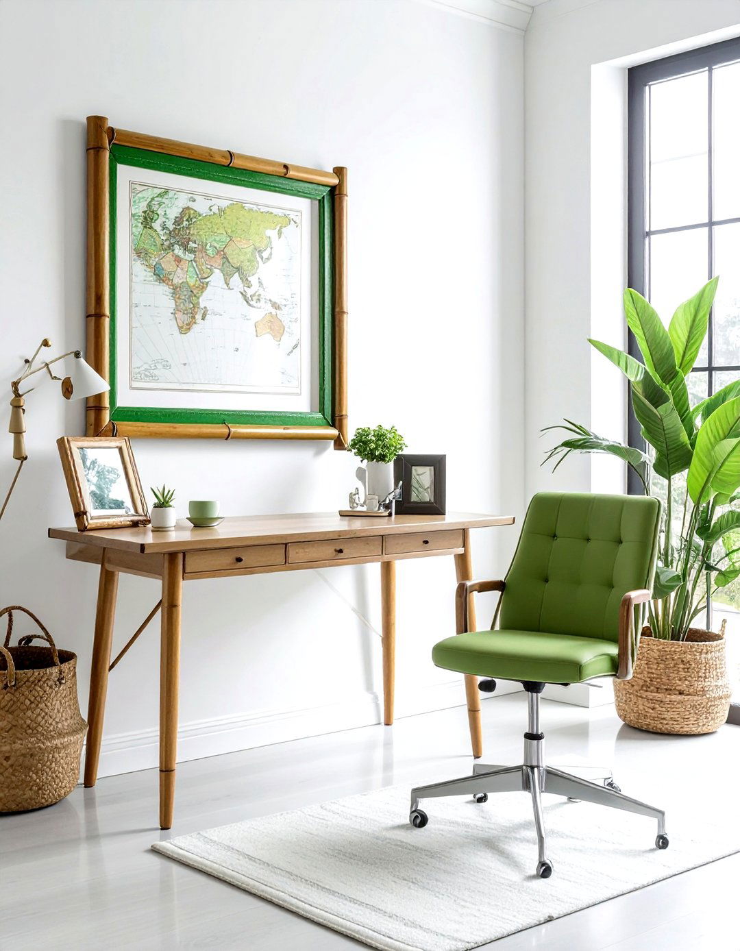 Faux bamboo frame - 30 chinoiserie decor ideas