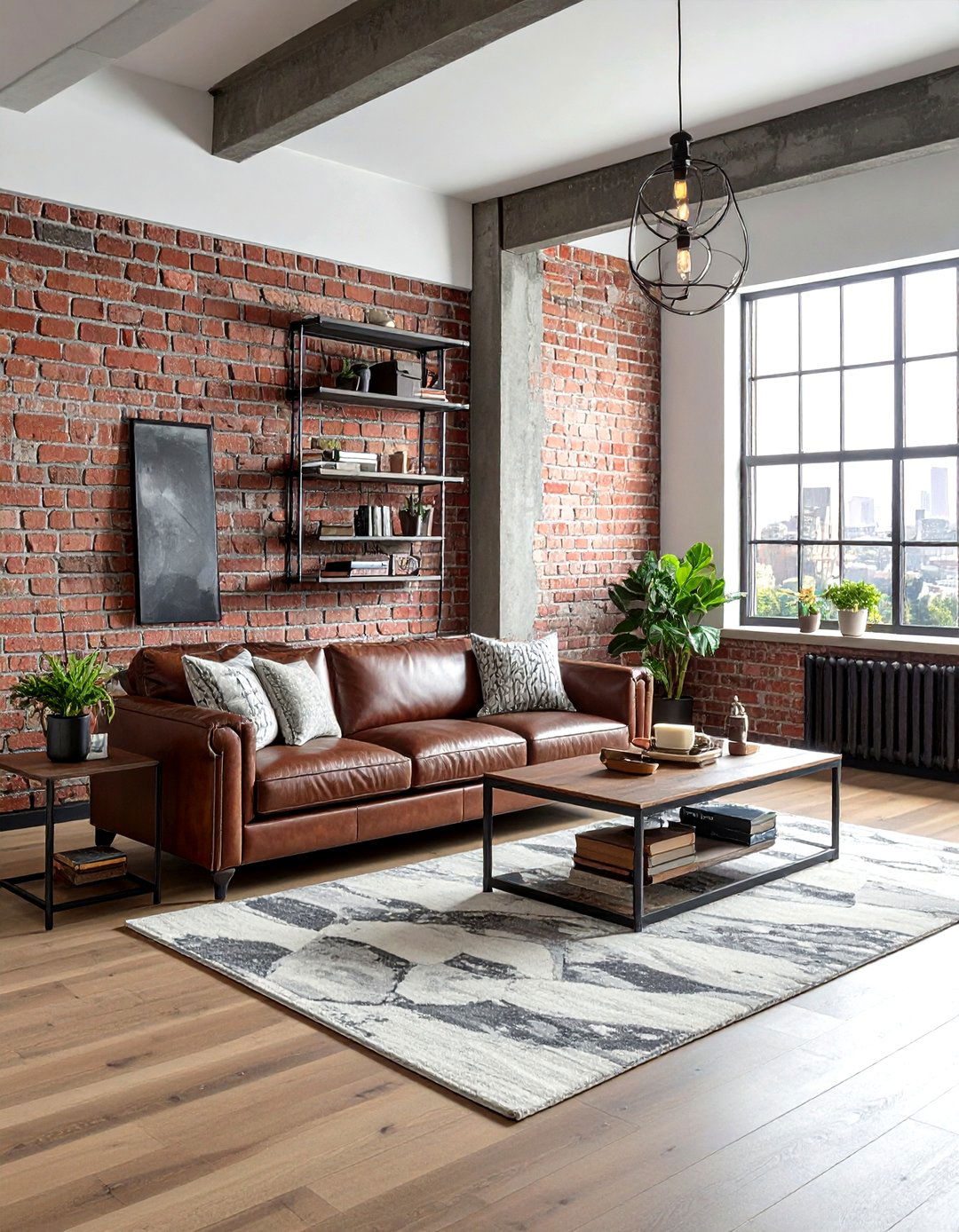 Faux brick wallpaper - 30 living room wallpapers