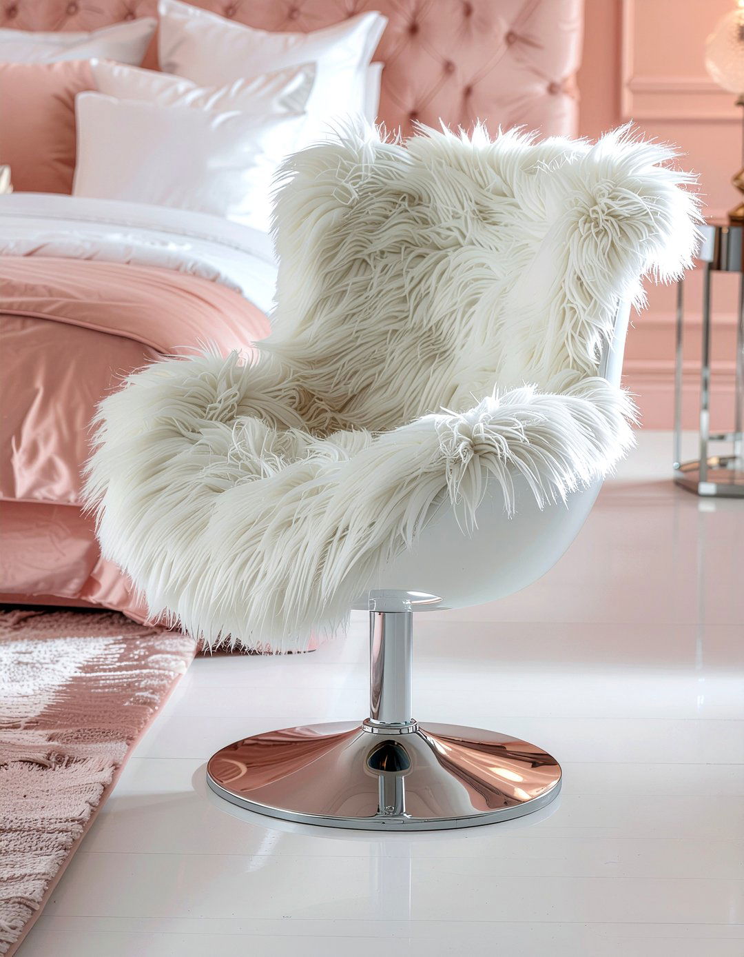 Faux fur club chair - 30 living room club chairs