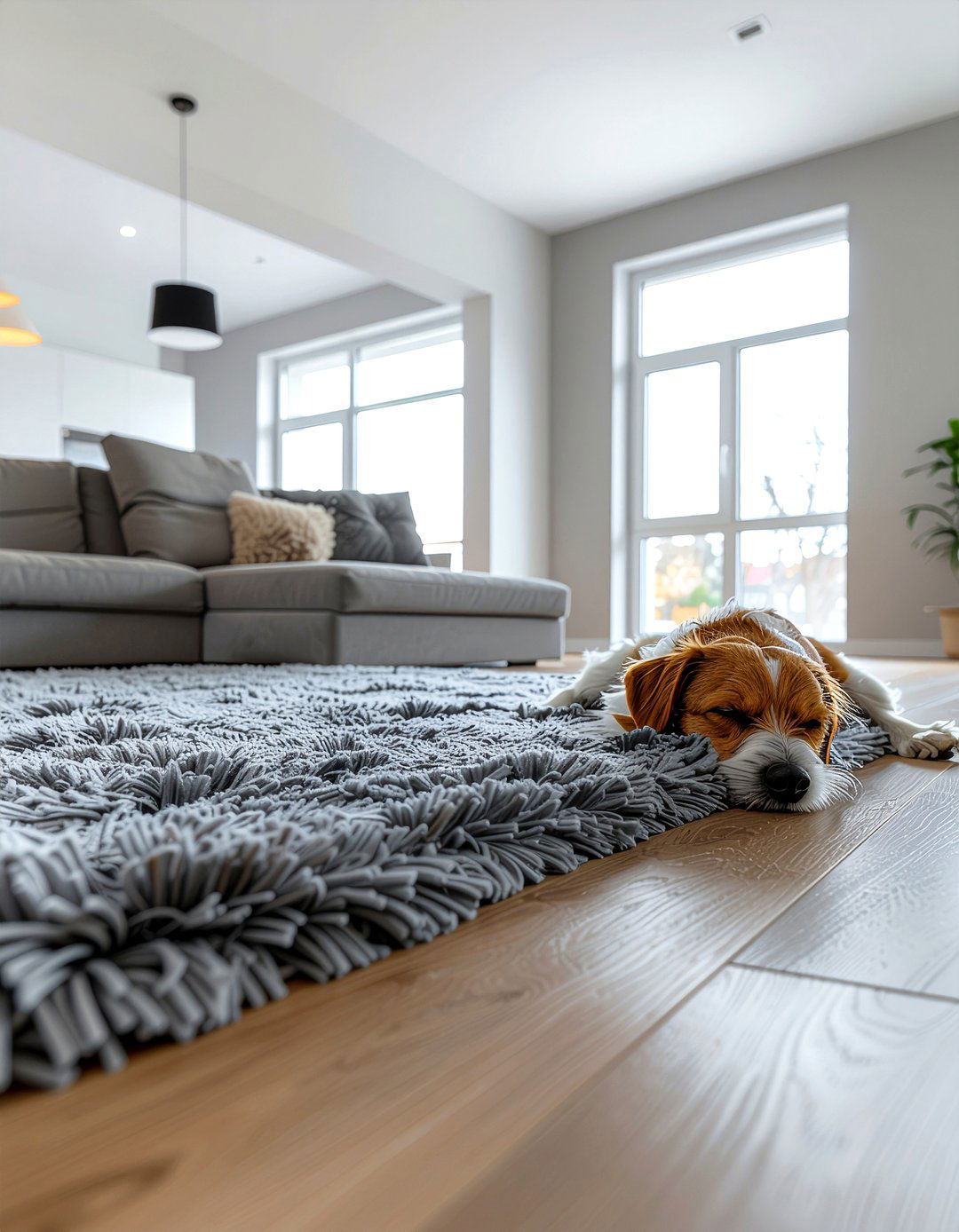 Faux fur pet bed mat - 30 faux fur decor ideas