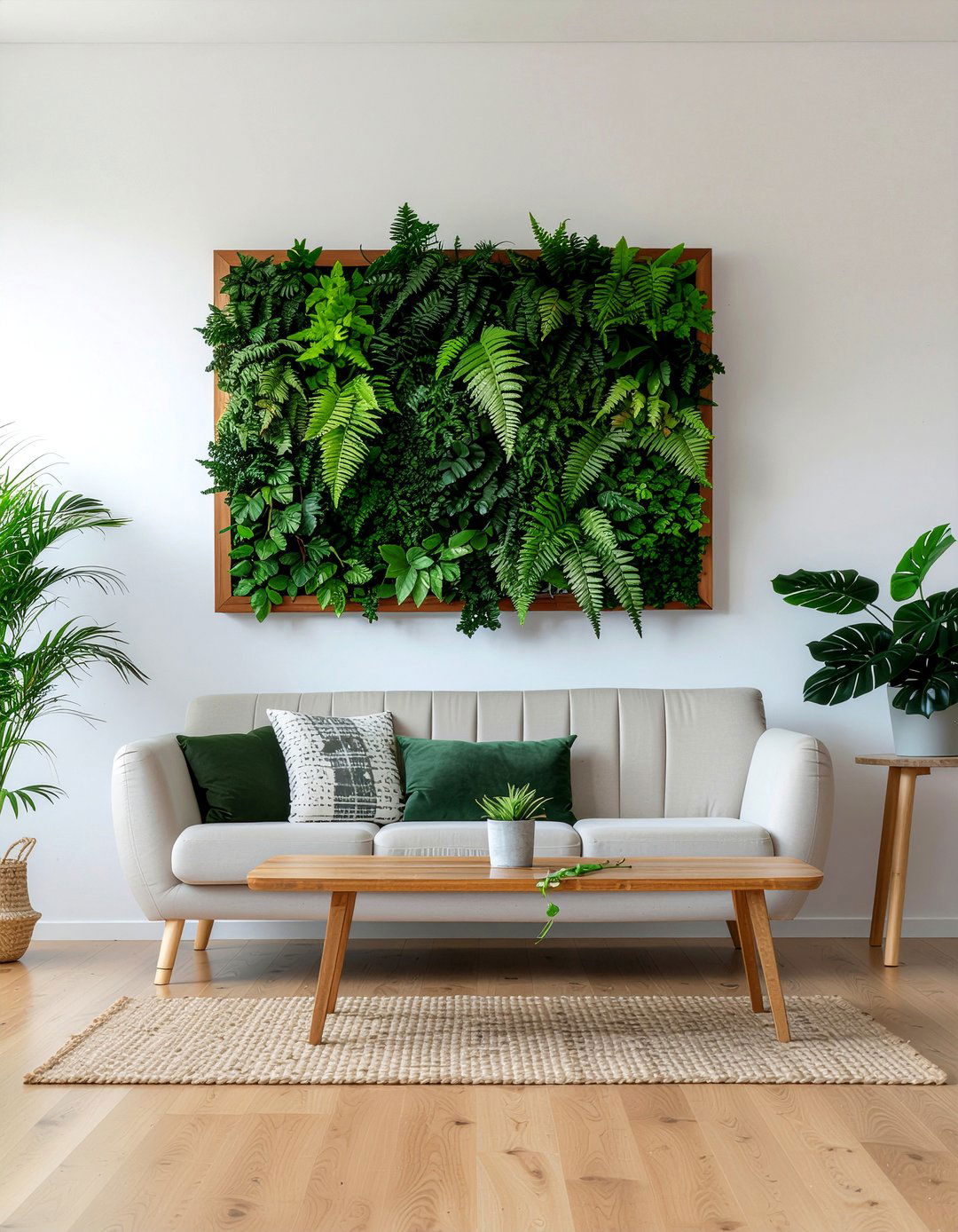 Faux greenery wall art - 30 faux flower ideas