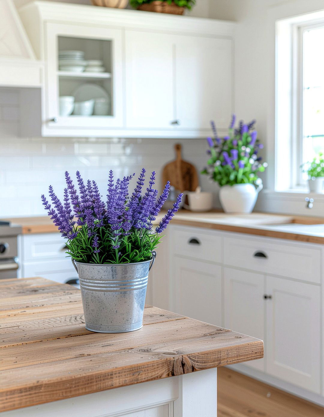 Faux lavender kitchen - 30 faux plant ideas