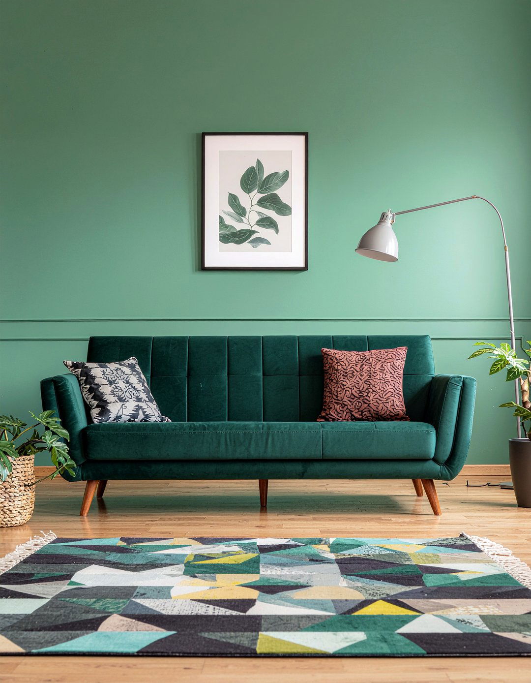 Faux leather sofa - 30 leather living room ideas