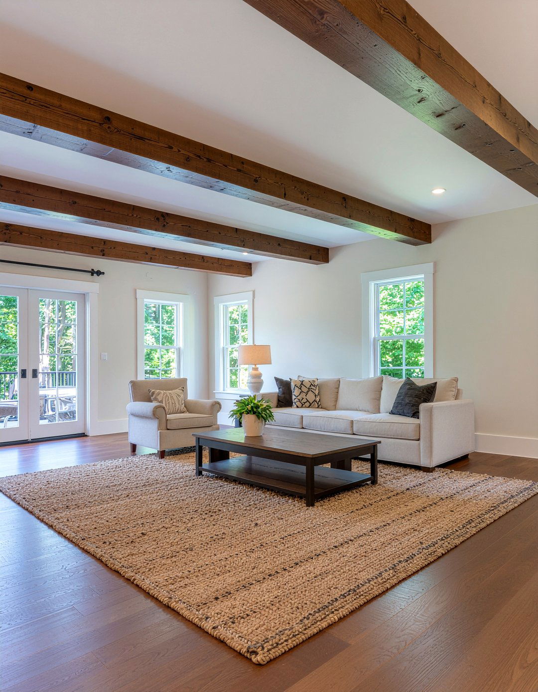 Faux wood beam - 30 living room ceiling update ideas