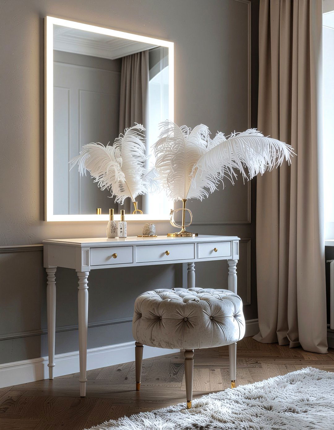 Feather floor lamp - 30 floor lamp ideas