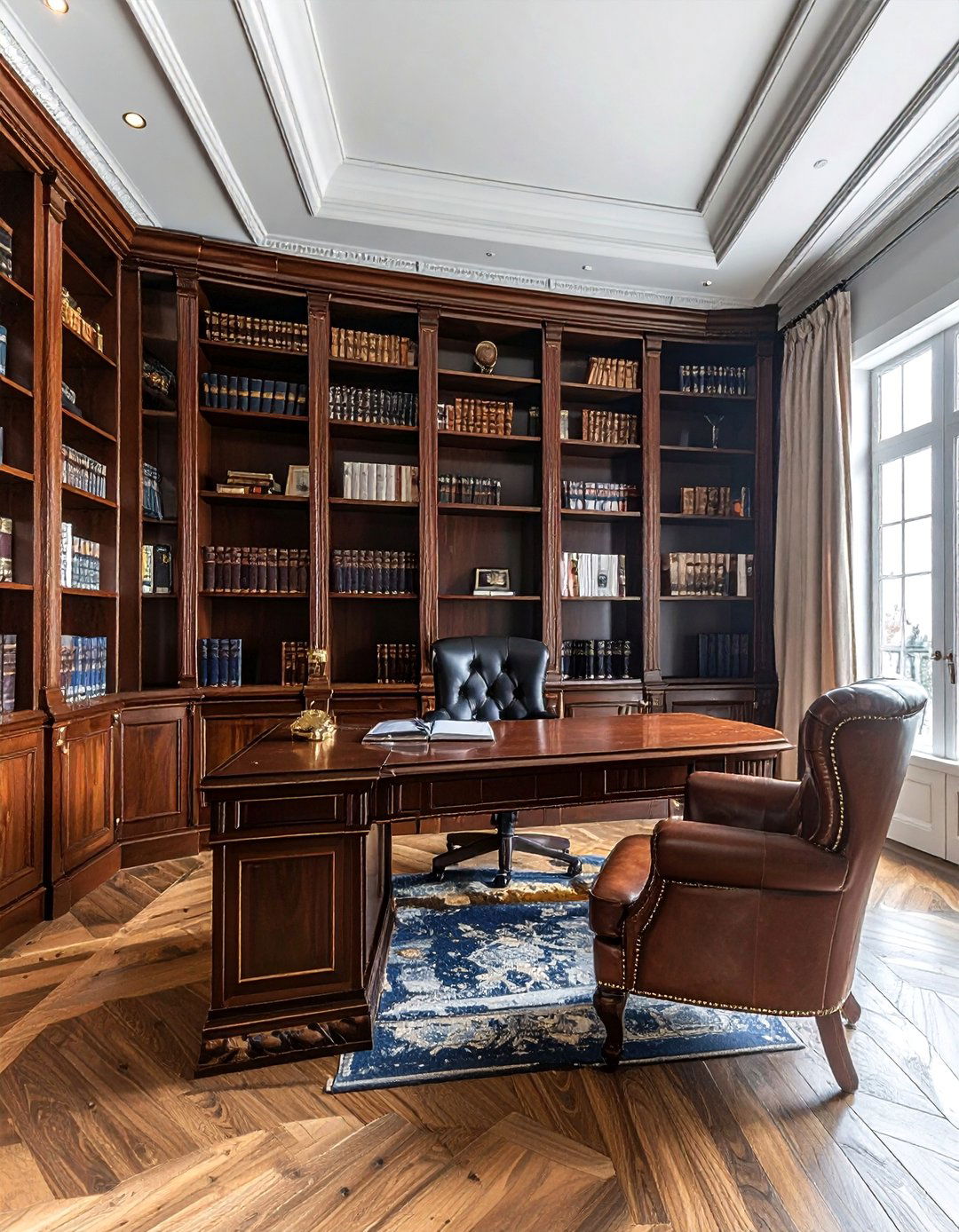 Federal Style Library - 30 period home decor ideas