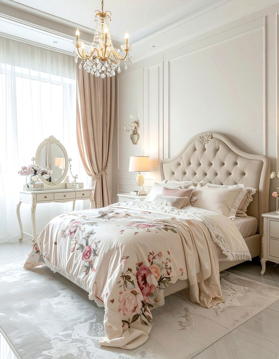 Feminine Square Bedroom - 30 square bedroom ideas